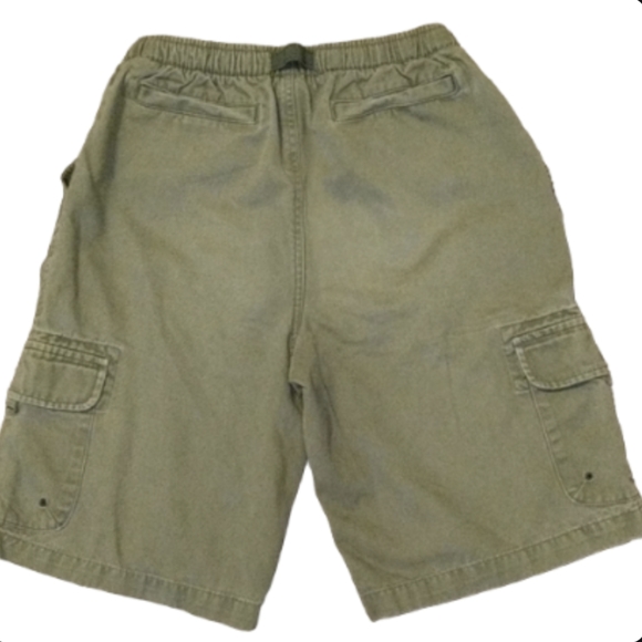 Lands' End Cargo Shorts Pull On Army Green Sz XL - Picture 3 of 4